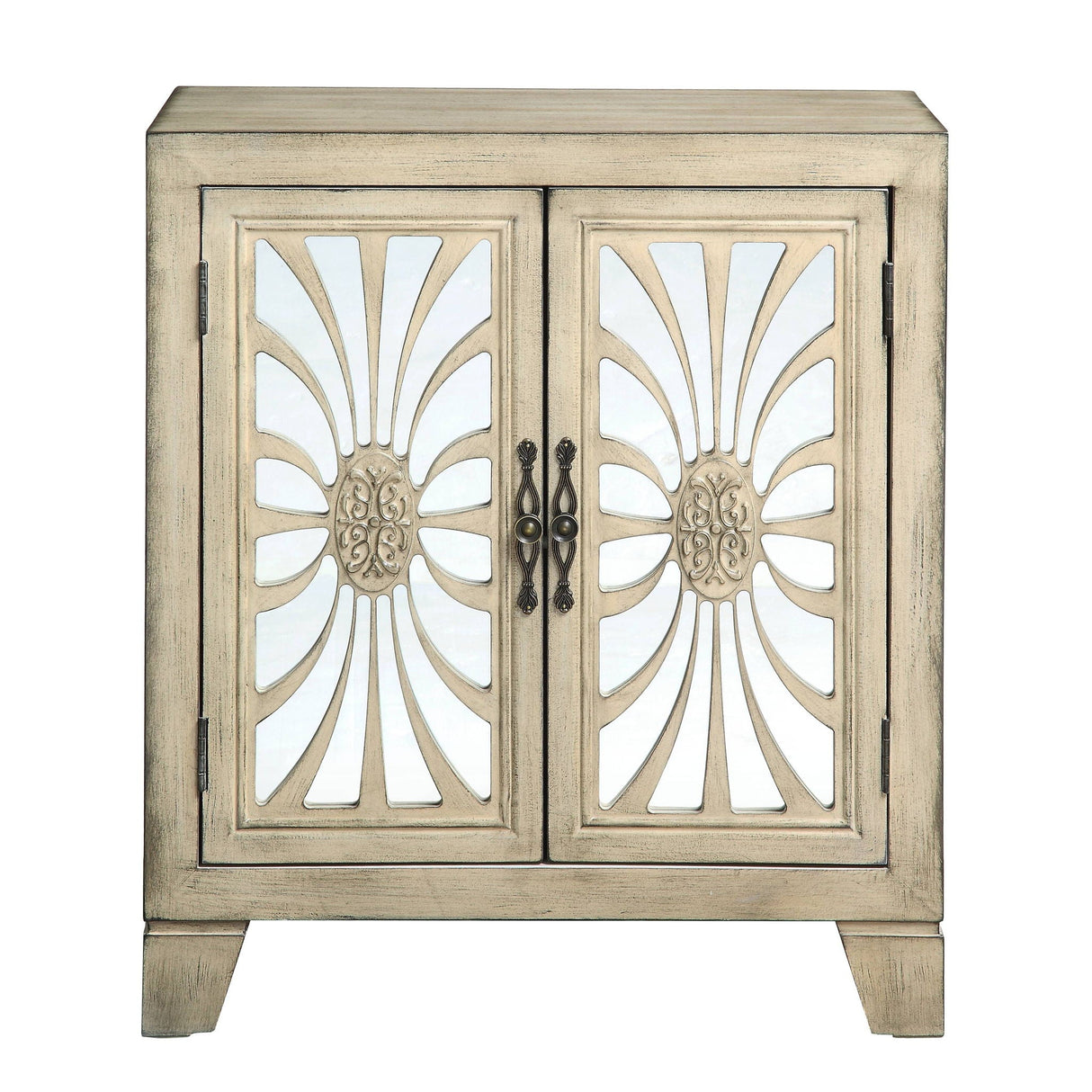 Nalani - Console Cabinet - Antique White - Best Buy Furniture