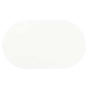 Oval Dining Table - White - Metal