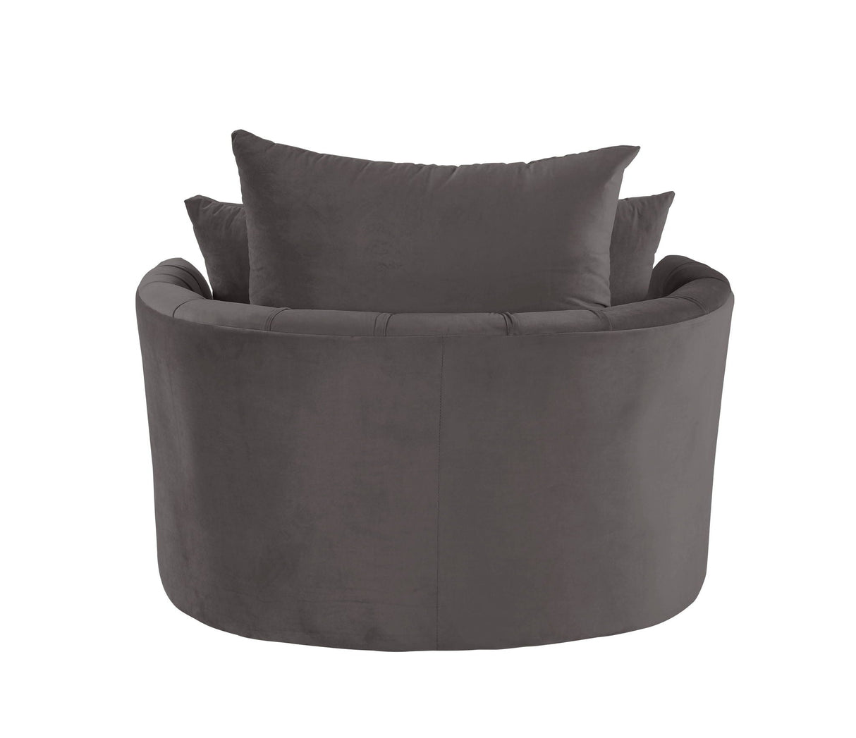 Zunyas Velvet Accent Chair With Swivel