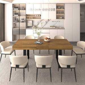 Rectangle Extendable Dining Table for 6-10 People