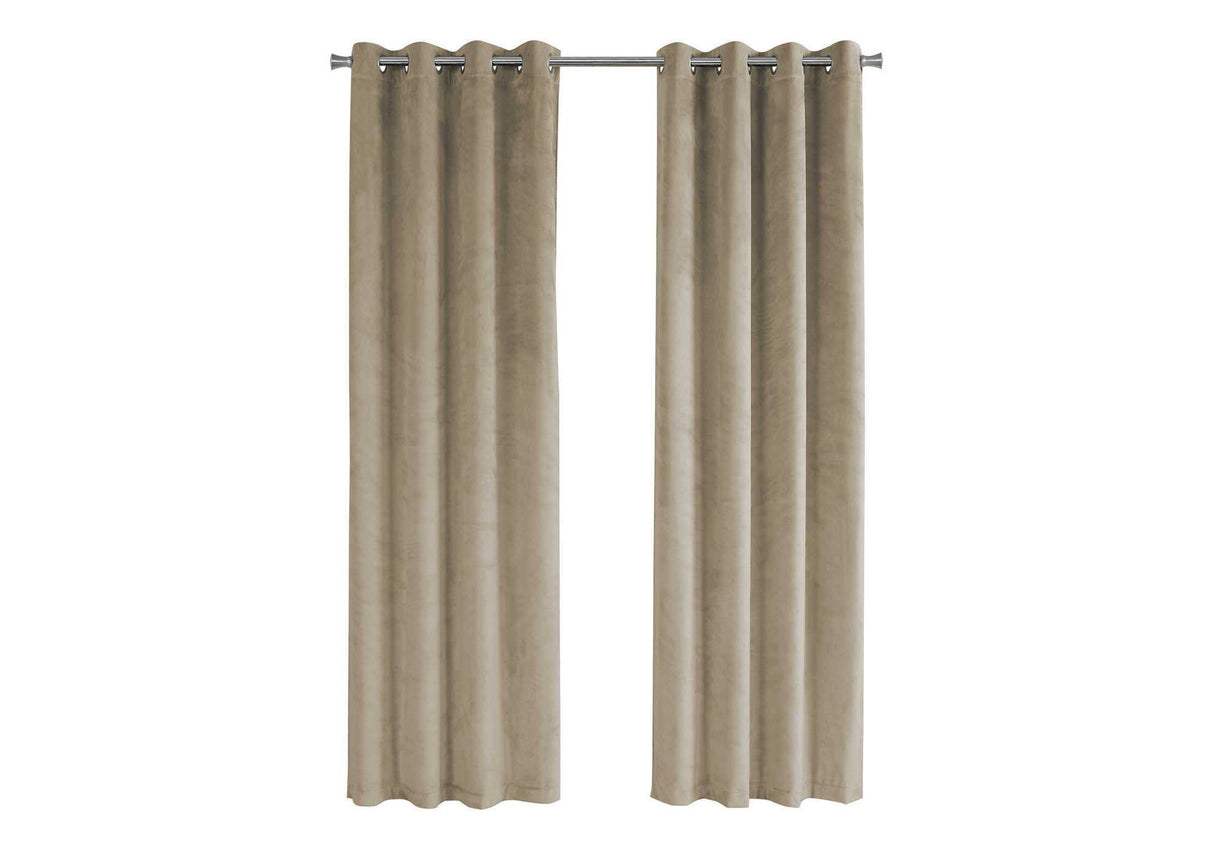 2 Pieces Set, Curtain Panel, Room Darkening, Grommet - Best Buy Furniture