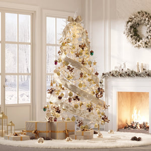 6FT Pre-lit Aspen Fir Artificial Christmas Tree