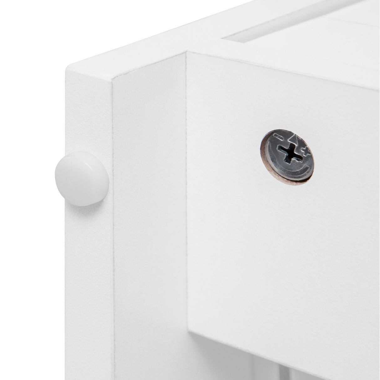 Wardrobe With 3 Drawers High Wardrobe Armoire With Rattan For Living Room Organizer - White