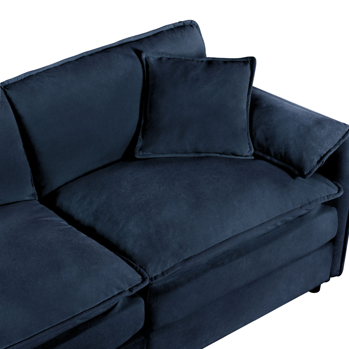 Modern Oversized Accent Chair, Comfy Single Sofa With Large Seat (Set of 2)