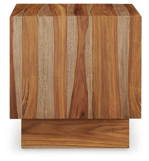 Dressonni - Square End Table - Brown - Best Buy Furniture