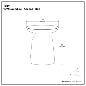 Toby - Accent Table - Copper