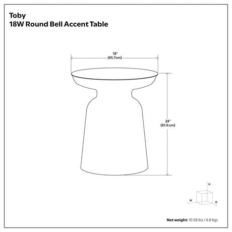 Toby - Accent Table - Copper