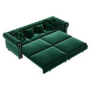 3 In 1 Pull Out Convertible Sleeper Sofa Bed, King Size, Chaise Lounge