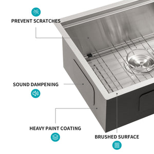 Single Bowl, Undermount Workstation, Kitchen Sink With Accessories