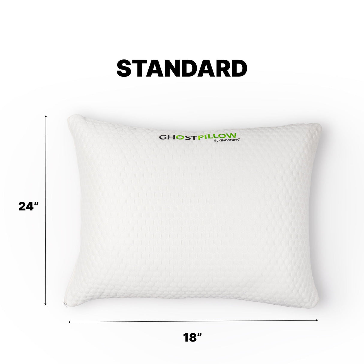 Ghostpillow Shredded Customizable Soft Fluffy Gel Memory Foam & Siliconized Pillow