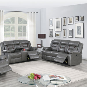 Living Room Set With Pillow Armrest And Tufted Backrest