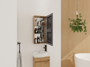 14'' Bathroom Mirror Cabinet with Storage