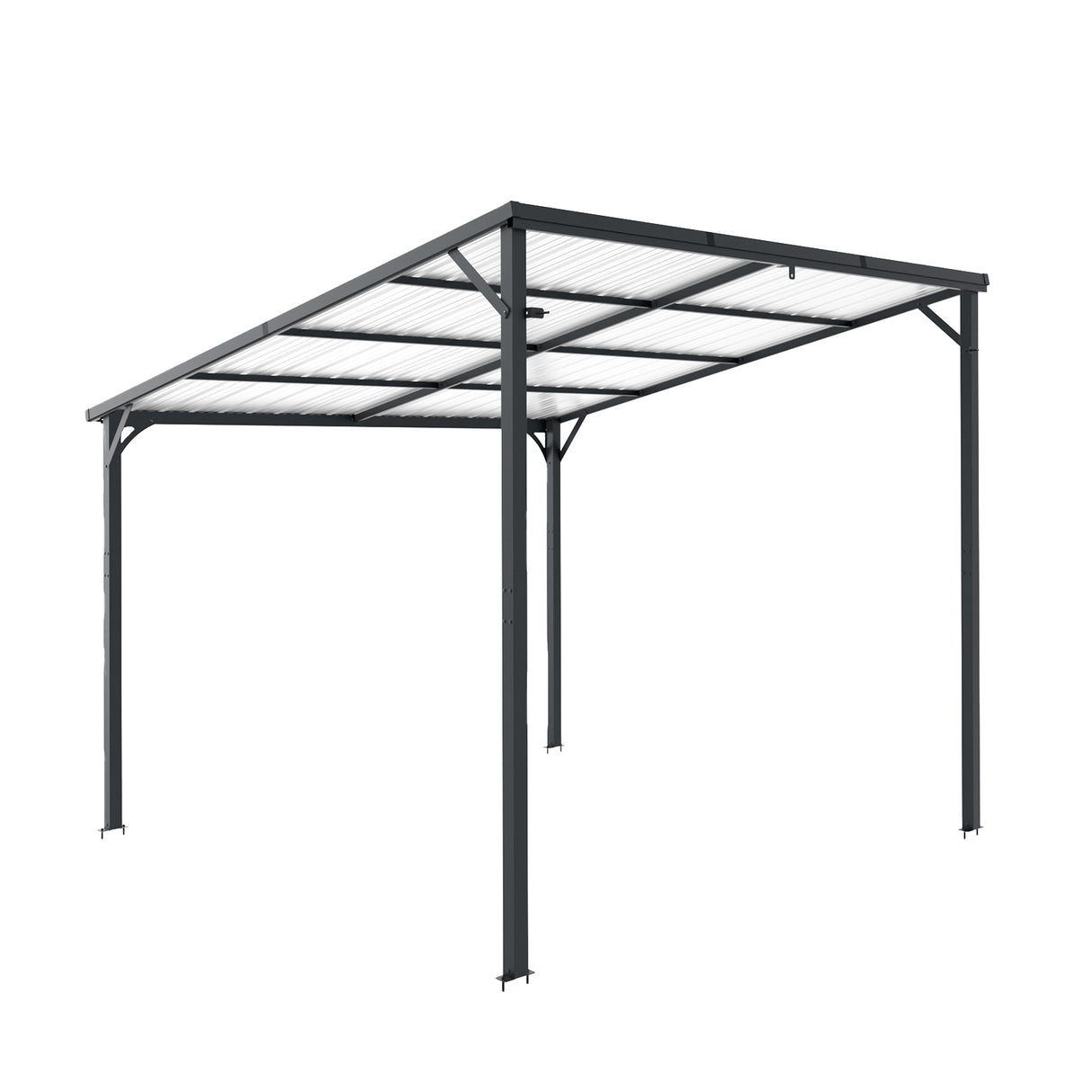Outdoor Pergola, 10' x 10' Hardtop Gazebo for Yard