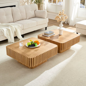 Modern Handcraft Drum Coffee Table