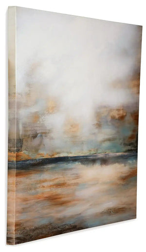 Weatheridge - Wall Art - Grey / Gold - Best Buy Furniture