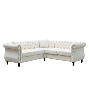 Streamline Modern L-Shaped Corner Sofa