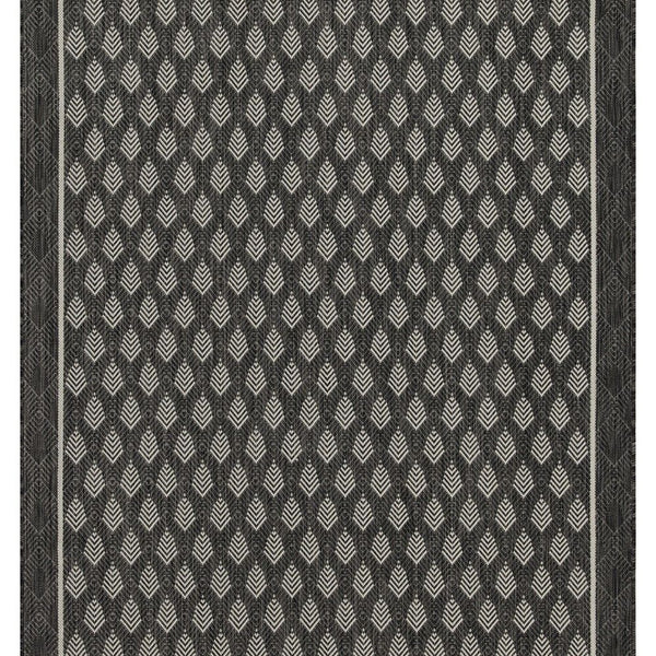 Sunshine - 5'3" X 7'3" Indoor, Outdoor Polypropylene Area Rug - Anthracite
