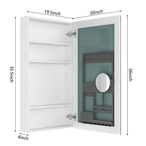 Frameless Mirror Medicine Cabinet