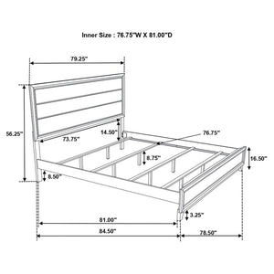 Carina - Eastern King Bed - Oak