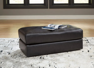 Amiata - Ottoman - Onyx - Best Buy Furniture