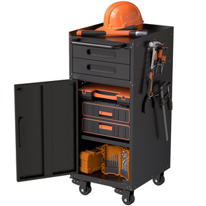 Rolling Tool Cabinet Heavy Duty Garage Storage With Lockable Doors