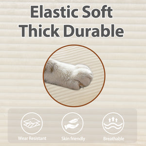 104" Plush Cloud 3 Seater Sofa: Modular Design with Ottoman