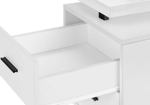 Computer Desk For Home Office, Laptop, Left, Right Set - Up, Storage Drawers, Contemporary & Modern