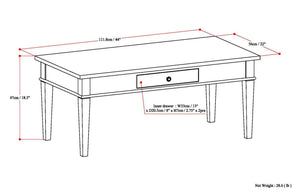 Carlton - Coffee Table - Dark Tobacco Brown