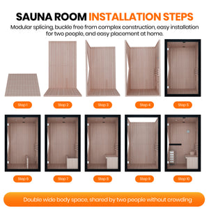 3000W African Oguman Double Traditional Indoor Stove Sauna Room