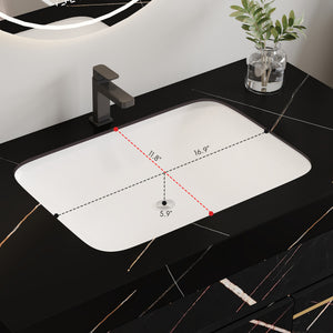 35.2 in Floating Bathroom Vanity with Sink and Faux Marble Top