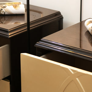 Verona 23" Wide Contemporary Glam Storage Side Table