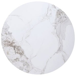 Quincy - Round Dining Table - White Marble