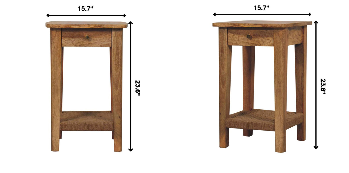 Rope 1 Drawer Table