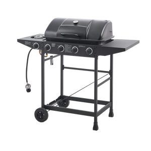 4 Burner Propane Gas BBQ Grill with Side Burner