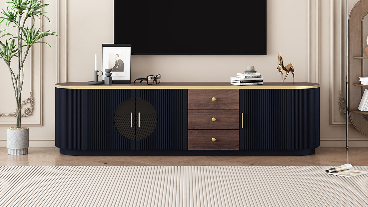 Vibe Haus 70.8'' Modern Minimalist TV Stand for TVs up to 80 Inches