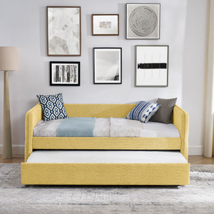 Upholstered Daybed With Pop Up Trundle