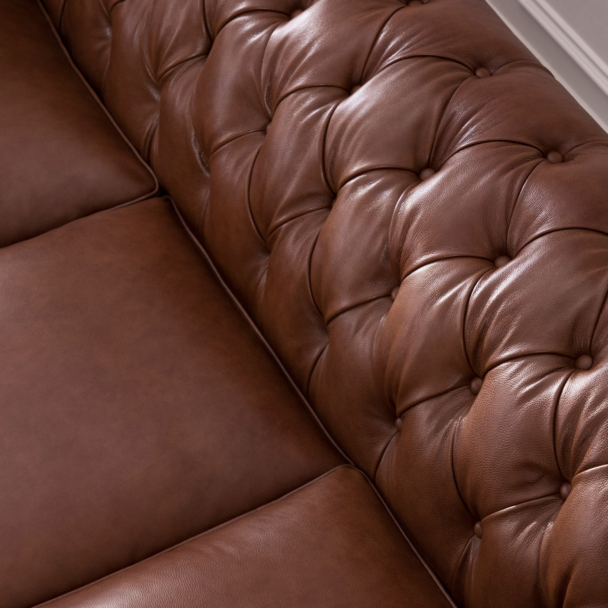 Traditional Tufted Chesterfield Nailhead Sofa