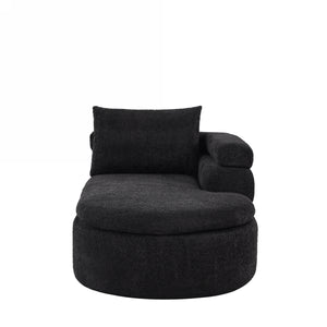 106" L-Shape Sectional Sofas (Black)