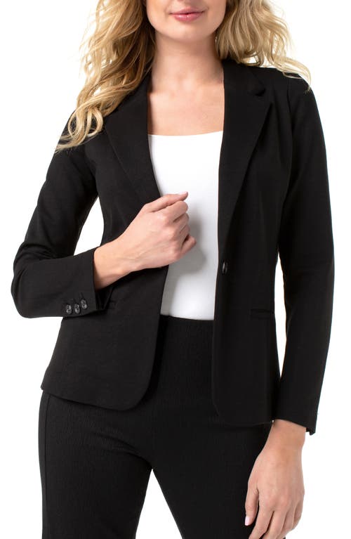 Liverpool Los Angeles Liverpool Fitted Knit Blazer in Black , Size Large