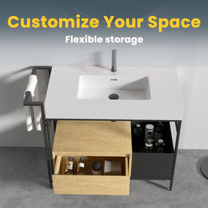 Forte 36" Industrial Style Bathroom Vanity