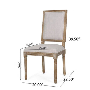 French Country Style Dining Chair With Upholstered Seating And Fluted Legs - Best Buy Furniture