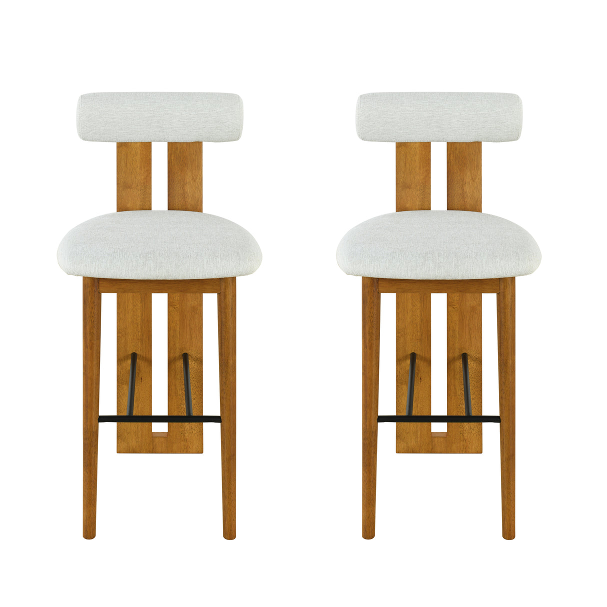 Renee Indoor Wooden Upholstered Barstool
