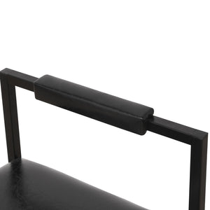 Elegant Bar Stool Set With Backrest And Footrest, Counter Height (Set of 2)