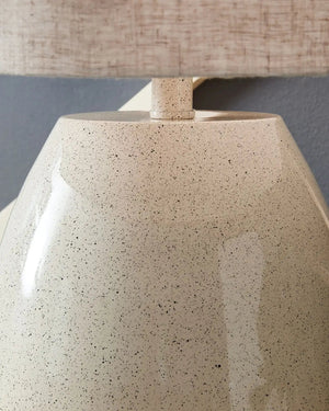 Linas - Metal Table Lamp - Cream / Beige - Best Buy Furniture