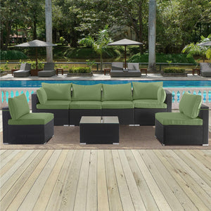 14-Pack Cushion Slipcovers Set for Wicker Rattan Sectional Sofa