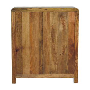 Solid Wood Oakish Three Drawer Chest