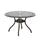 Tranquilius - Outdoor Round Dining Table With Lattice Tabletop, Umbrella Hole And Curved Legs - Best Buy Furniture