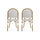 Chic French Bistro Chair With Durable Rattan And Aluminum Frame - Best Buy Furniture
