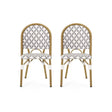 Chic French Bistro Chair With Durable Rattan And Aluminum Frame - Best Buy Furniture
