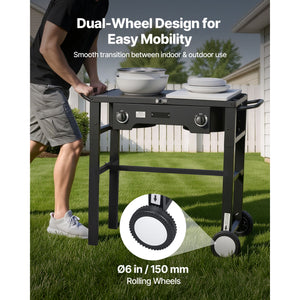 2 Burner Outdoor Propane Gas Stove
